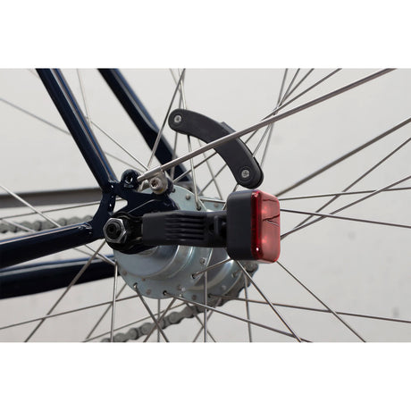 éclairage vélo AMS Constant acier rouge blanc 4 parties