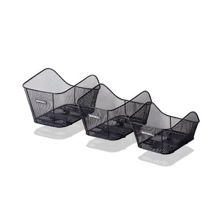 Icône de basilic M - panier à vélo - à l'arrière - noir