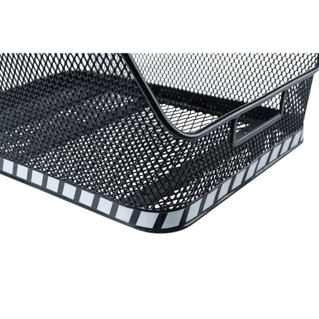 Classe de basilic - Panier de vélo de sac à école - à l'arrière - noir
