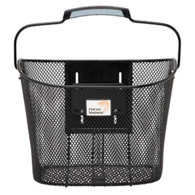 Newlooxs Tuscany Klickfix - panier à vélo amovible - guidon - 19 litres - acier - noir