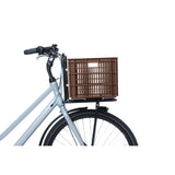 Caisse de vélo de basilic l - grand - 40 litres - brun