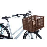 Caisse de vélo de basilic l - grand - 40 litres - brun