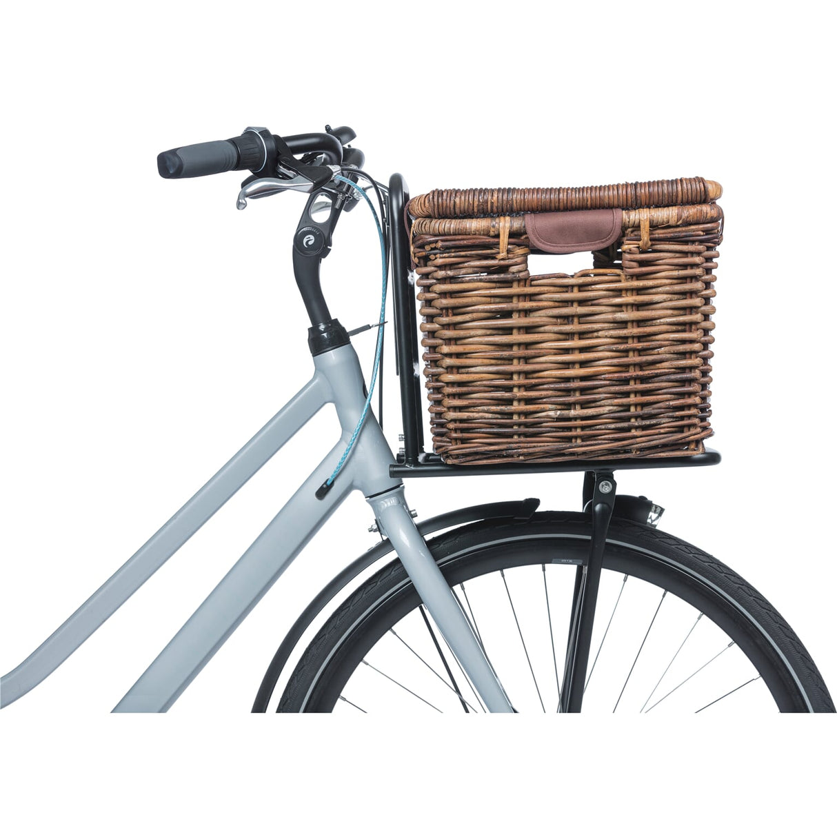 Panier de vélo de basilic denton grand marron