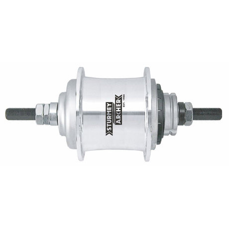 Gear Hub Sturmey Archer S -rf3 3 Vieds Vrijloop - 36 trous - argent