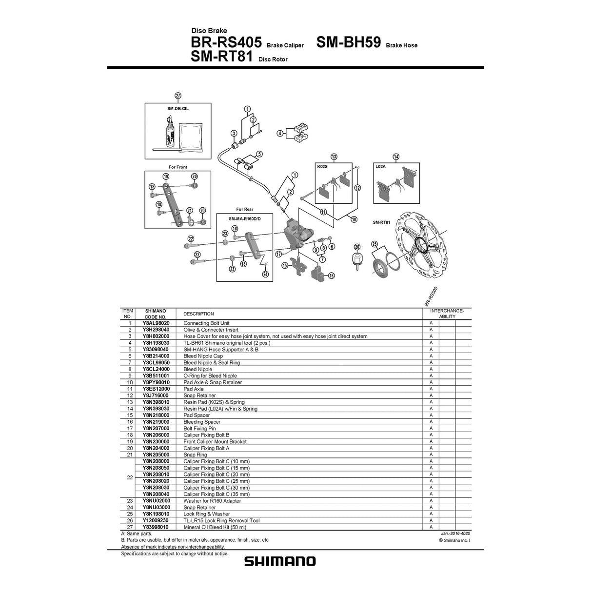 Shimano Centerlock SM-RT81 Suppling Block Pierścienia