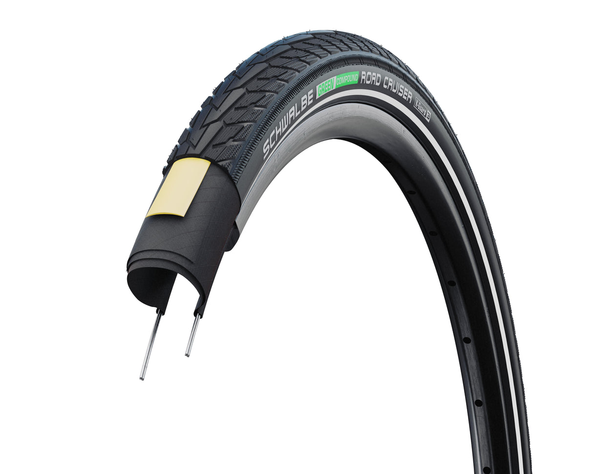 Schwalbe 25x pneu road cruiser k-guard 28 x 1,40 noir refl