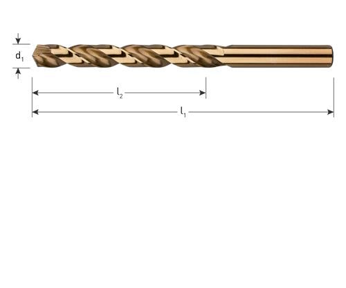 Foret hélicoïdal Rotec hss-co din338 3,5 mm