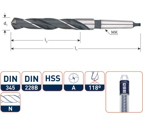 Foret Rotec mc din345 33,0mm
