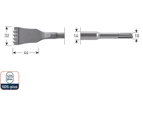 Burin à joint Rotec sds hm 125mm