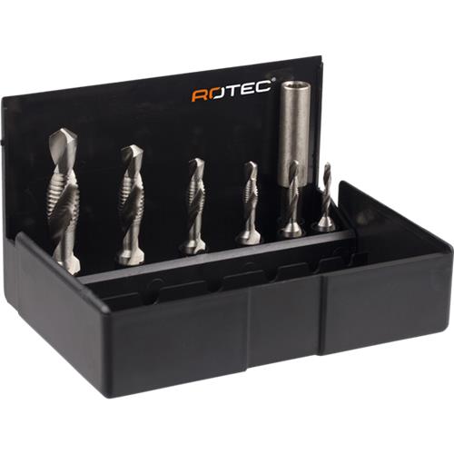 Jeu de tarauds combinés Rotec 7 pièces m3-m10
