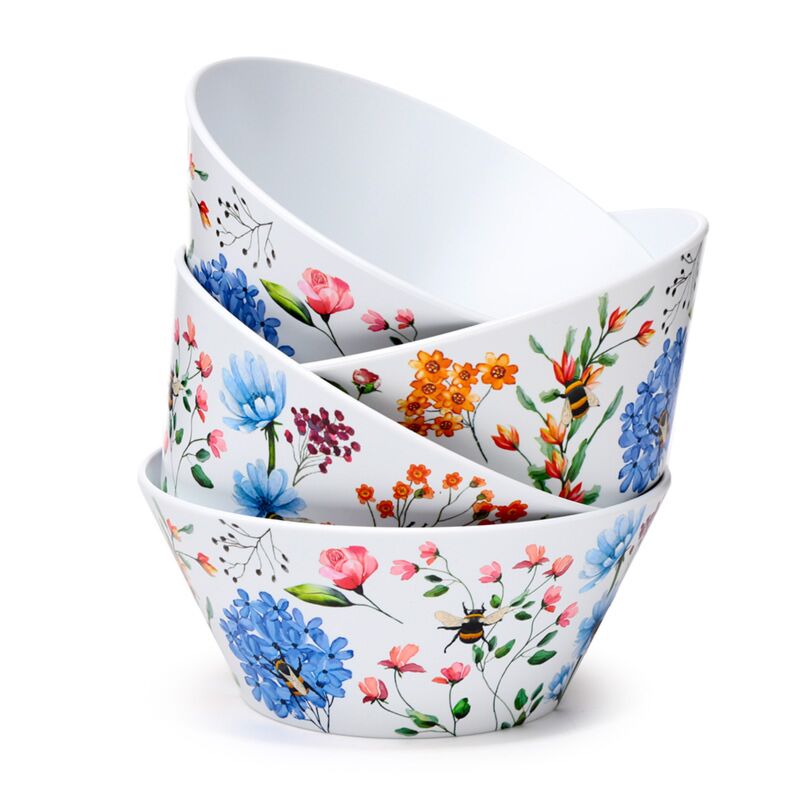 Nectar Meadows ensemble de 4 bols de pique-nique en rpet durable