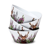 Ensemble de 4 bols de pique-nique en rpet durable cerf sauvage