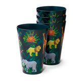 Animal Kingdom lot de 4 gobelets de pique-nique en rpet durable 450ml