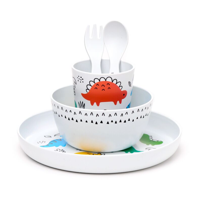 Ensemble Dinosauria de 5 pièces de vaisselle durable pour enfants