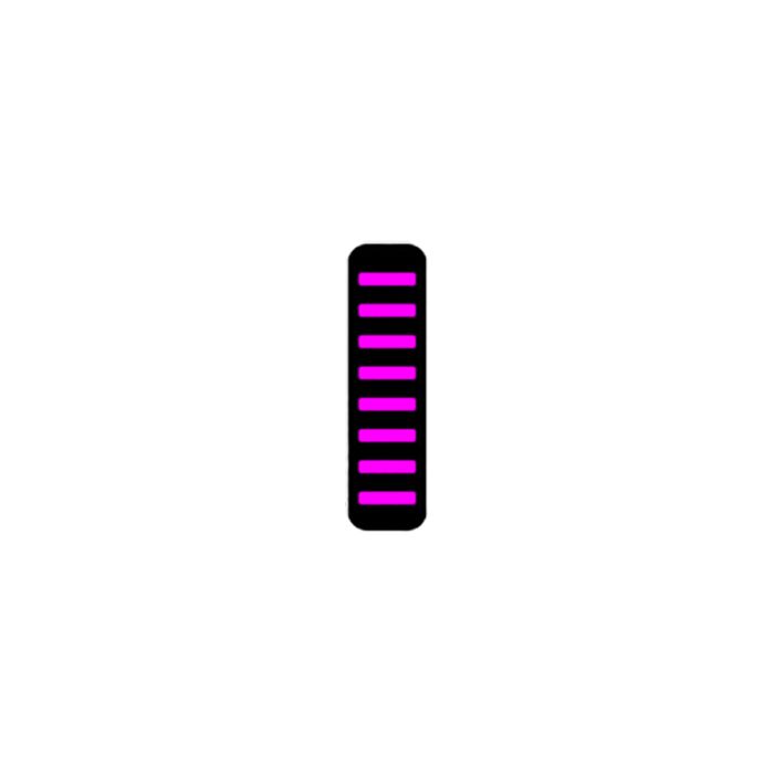Boulon Rrp proguard sur v1 - avant - autocollant - standard - magenta