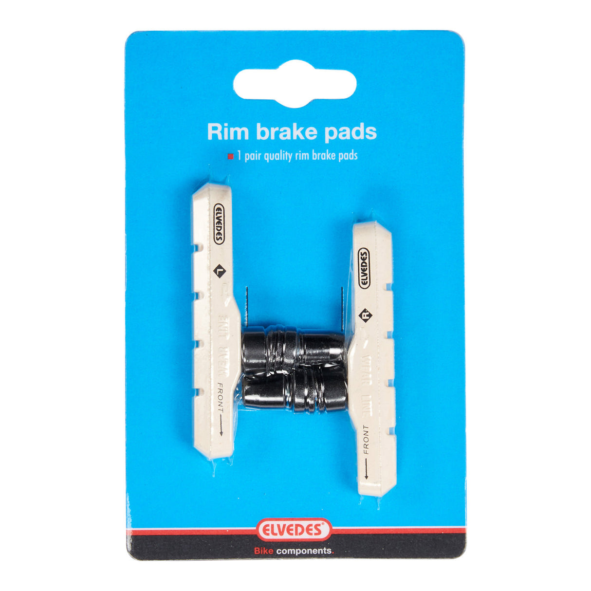 Ensemble de blocs de frein Elvedes V -Brake 72 mm - blanc (sur carte)