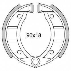 NOUVEAU SEGMENT DE FREINS GF0151 CIAO, SI Ø90MM pour (Spaakwiel)