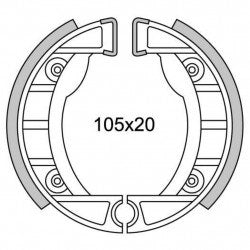 Newfren Remsegment GF0152 Ciao, Si ø105mm Voor (Gietwiel)