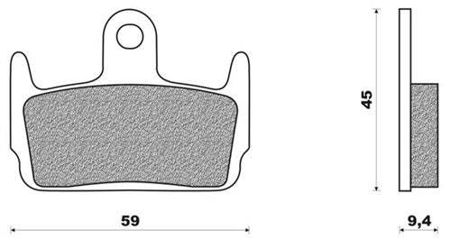 Bloc de frein à disque neuf FD0224 Sniper X8R