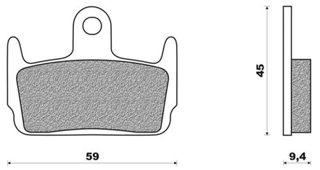 Bloc de frein à disque neuf FD0224 Sniper X8R