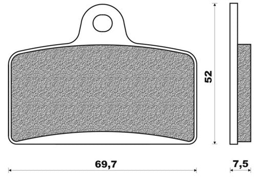 Bloc de frein à disque neuf FD0380 Senda V