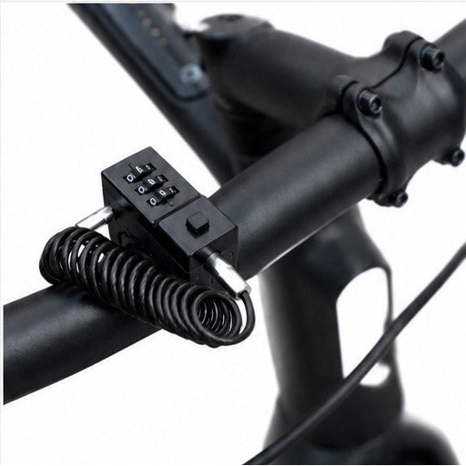 Lckt lock câble antivol antivol pour casque noir