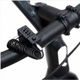 Lckt lock câble antivol antivol pour casque noir