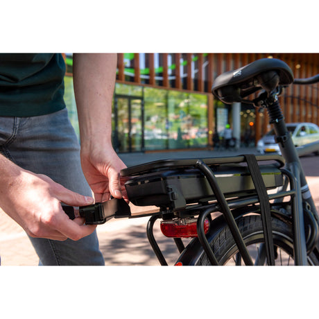 Support arrière de verrouillage de batterie Steco - pour batterie Bosch BES2 BES3 - noir
