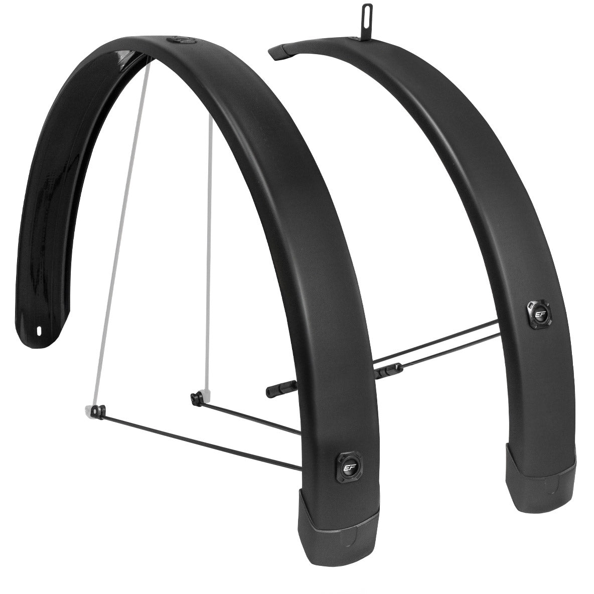 Eurofender garde-boue set tempo carré 28 58mm noir mat