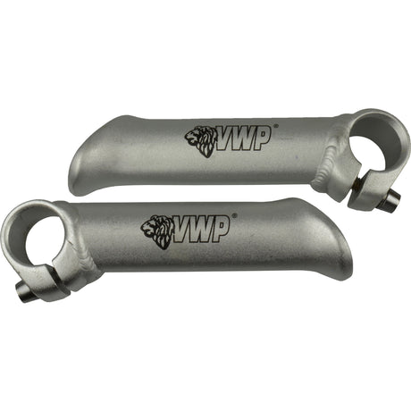 VWP Bar-Ends forgés Forgés courts à droite en aluminium argent