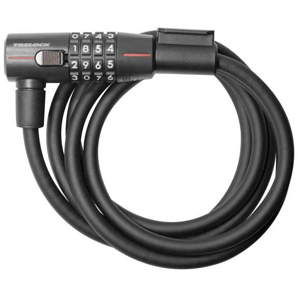 Trelock SK415 Code de verrouillage du câble en spirale 180 15 mm noir