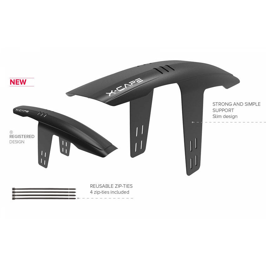 Voorbalboard X-Cape 26 27,5 29 pouces 82 mm noir