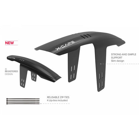 Voorbalboard X-Cape 26 27,5 29 pouces 82 mm noir