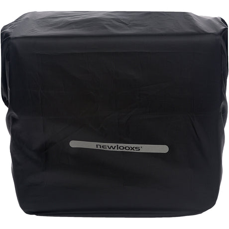 Nouveau couvercle de pluie LOOXS DUBBEL - Sac à vélo en polyester imperméable noir - Réflexion - 40x97 cm