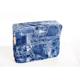 Housse de pluie Dripdropbag pour sac bandoulière - polyester hydrofuge - jeans 40 x 30 x 20 cm