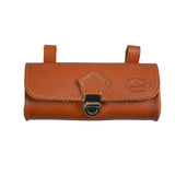 Selle Monte Grappa saddle bag Leather Cognac with Logo