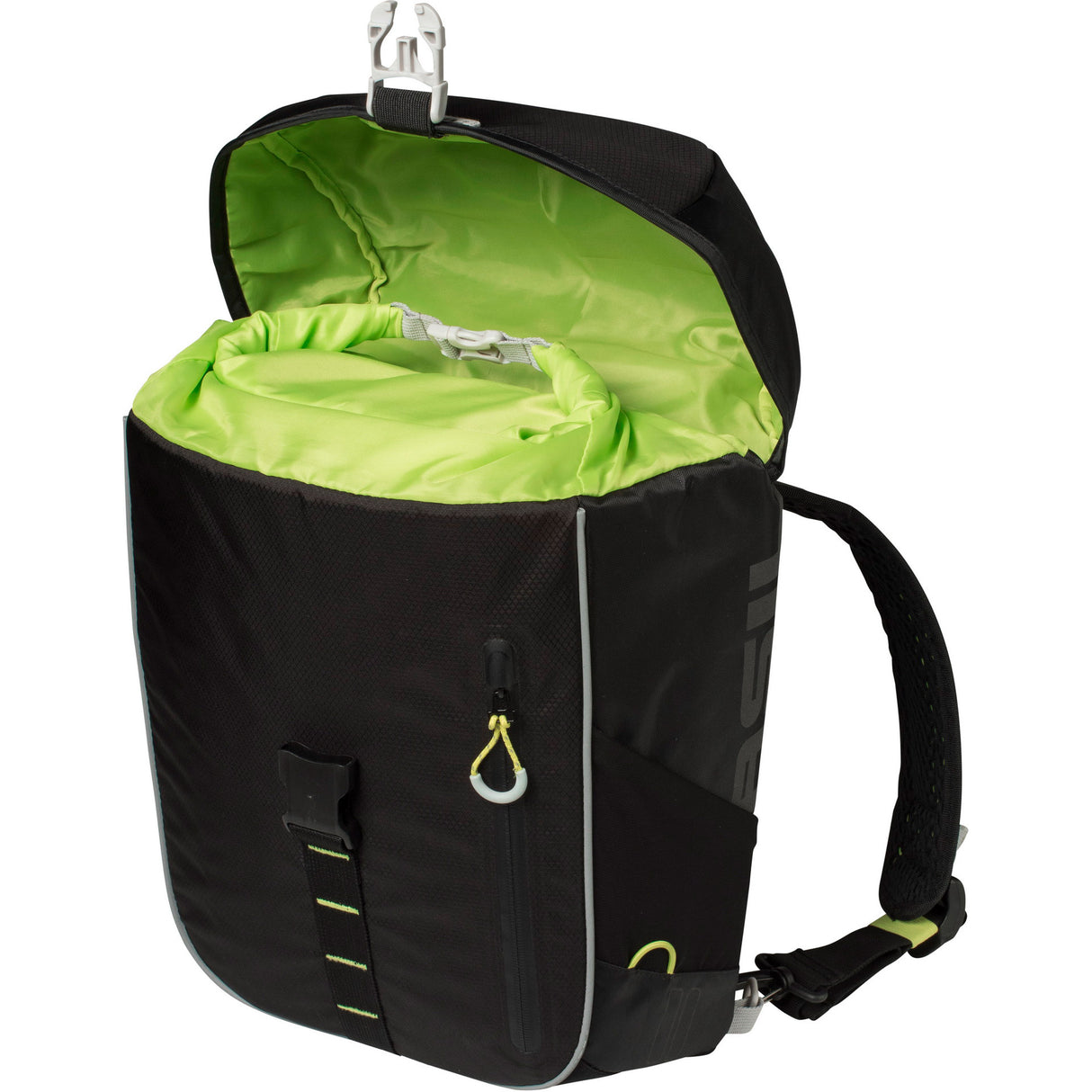 Basil Miles Dawypack - Sporty Bicycle Bag - Unisex - Black Lime