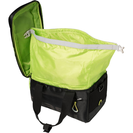 Basil Miles Trunkbag - Sac à bagages noirs sportifs pour fonds sportifs - 7L - Lime noire