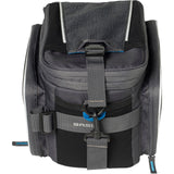 Basil Sport Design Trunkbag-Gray Bicycle Bagagaagragertas, 7-15L, hydrofuge, pour le vélo régulier et le vélo électrique