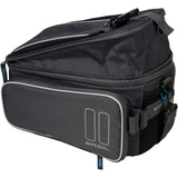 Basil Sport Design Trunkbag-Gray Bicycle Bagagaagragertas, 7-15L, hydrofuge, pour le vélo régulier et le vélo électrique