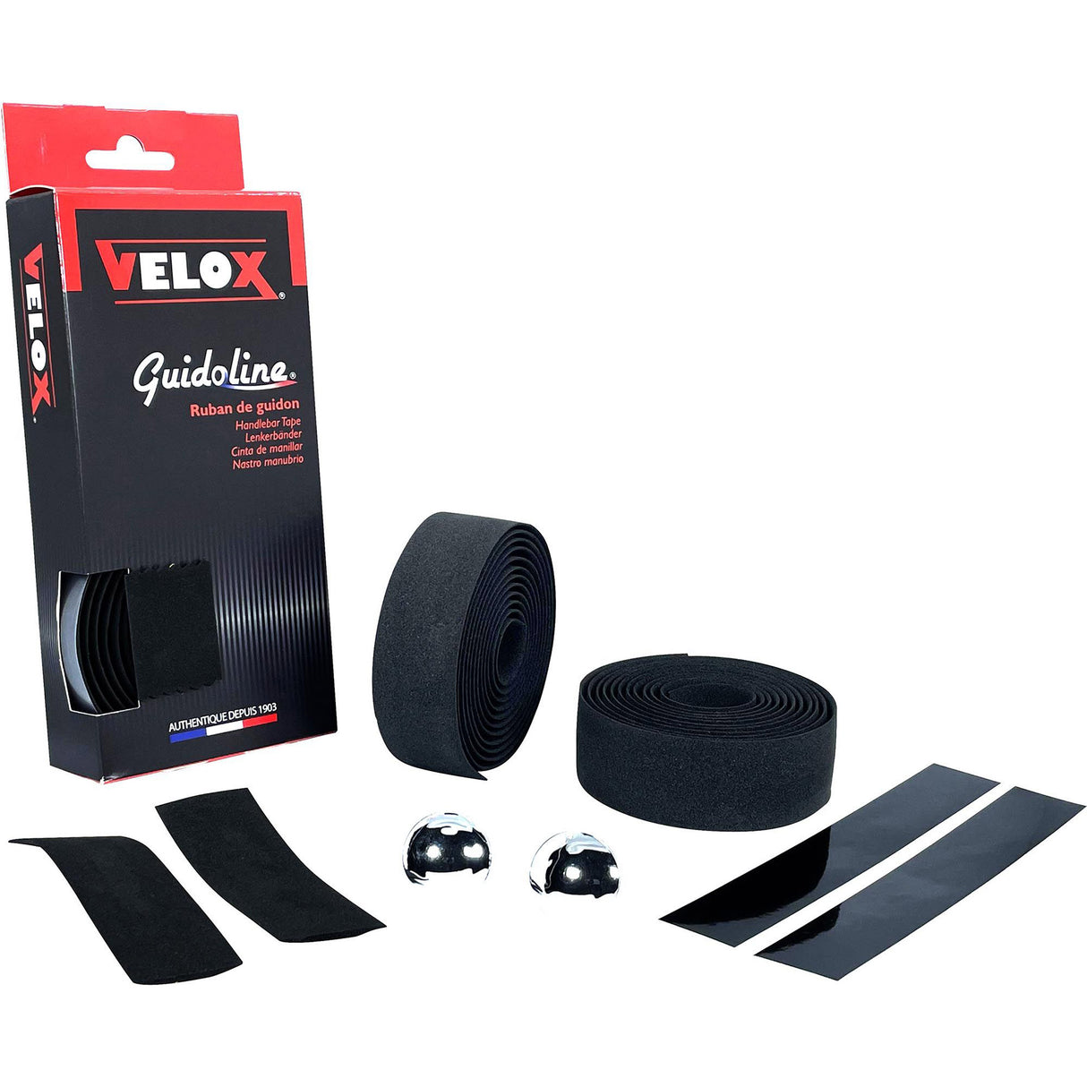 Velox Direering Lint Cork Black - Eva, 175 cm, vélo de course, 2 rouleaux