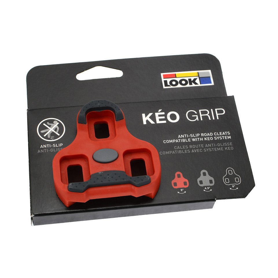 Look Plaques de chaussures Keo Grip Race 9 ° Rouge