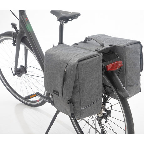 NOVA Double - Double Bicycle Bag, Gray, Water -Pellant
