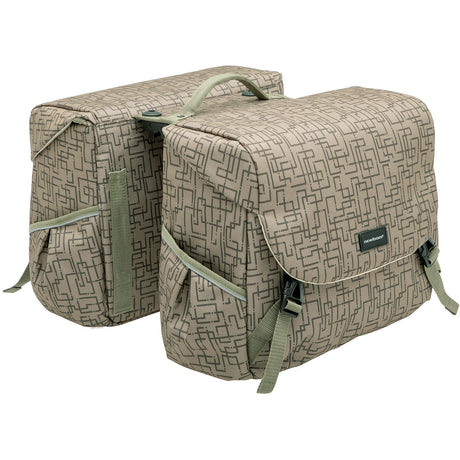 Mondi Joy Double Bicycle Sac - Eau - Polyester-Repellent - Racktime - Ivy Gray