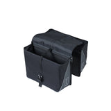 Basil Forte double sac à vélo, noir noir, hydrofuge, 35L