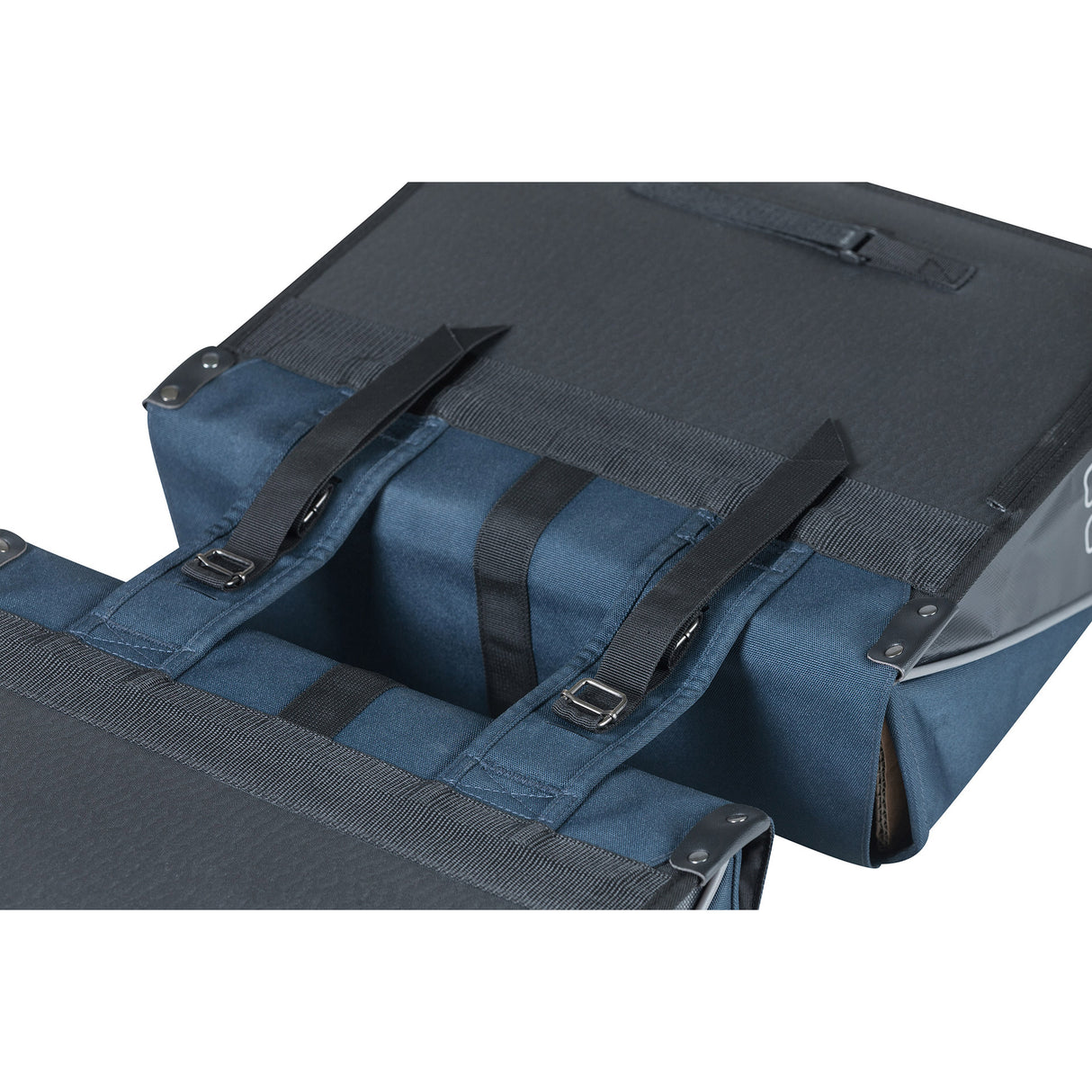 Basil Forte double sac à vélo, eau-représentante, noir bleu marine, 35L
