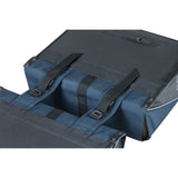 Basil Forte double sac à vélo, eau-représentante, noir bleu marine, 35L