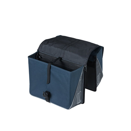 Basil Forte double sac à vélo, eau-représentante, noir bleu marine, 35L
