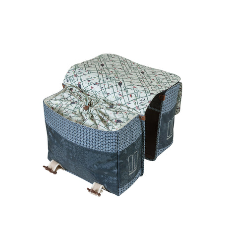 Basil Boheme Double Bicycle Bag - Bleu