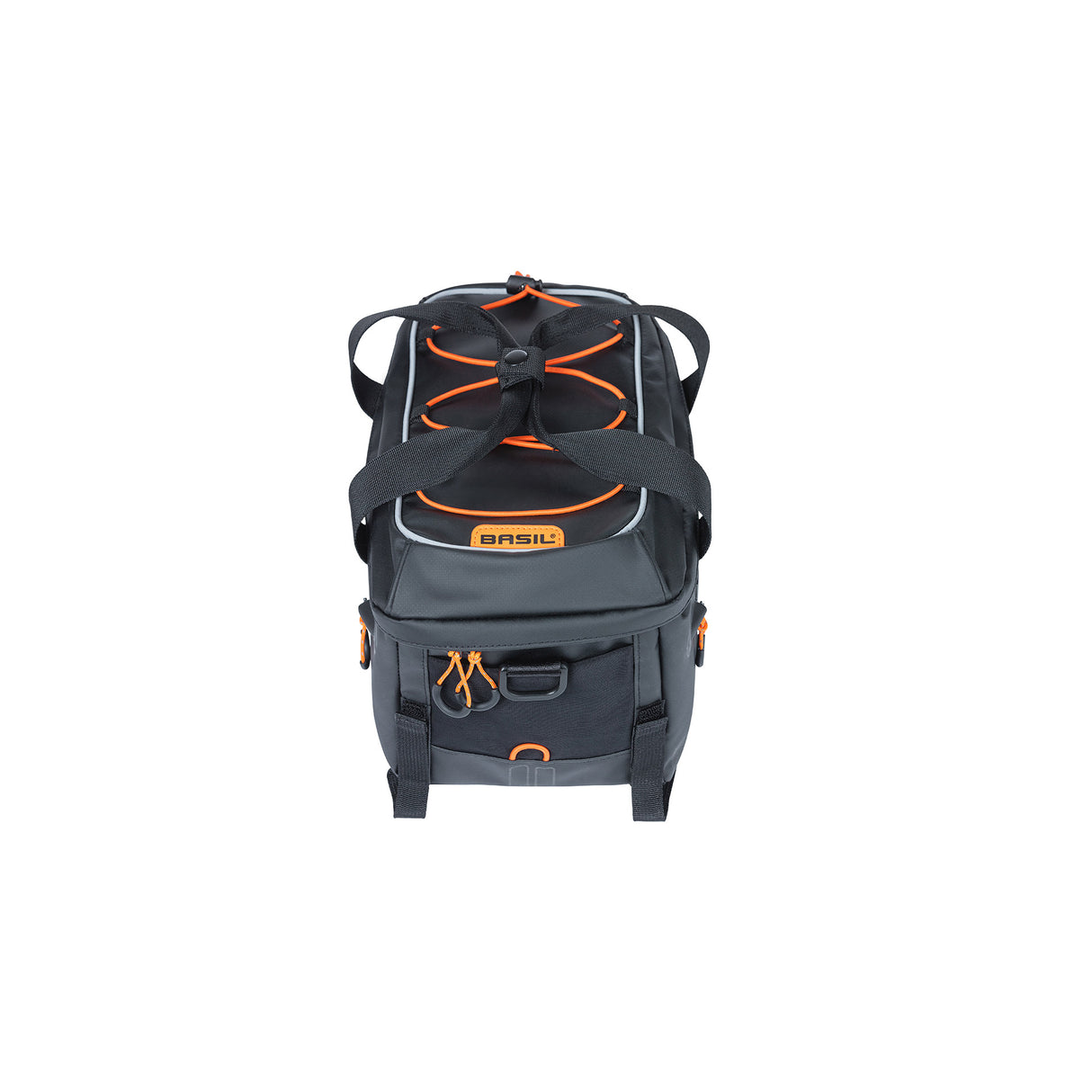 Basil Miles Luggage Thruringa Sac - Sac à vélo sportif pour hommes et femmes - Orange noir - imperméable - 7 litres